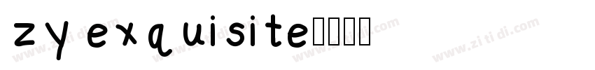 zy exquisite字体转换